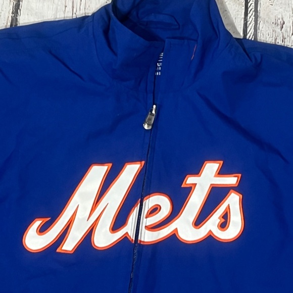 New York Mets Boys Youth Stitched Nike Sports MLB Zip Up Jacket - Picture 3 of 6